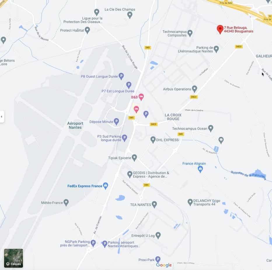 google map ouest parking